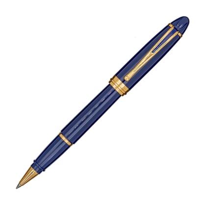 Aurora Ipsilon Deluxe Blue with Gold Trims Rollerball Pen