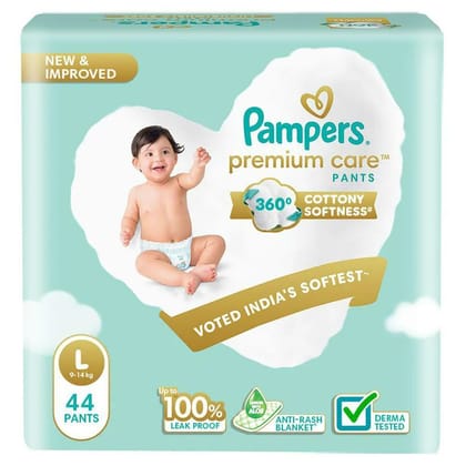Pampers Premium Care Pants Large 44 pcs (9 - 14 kg)