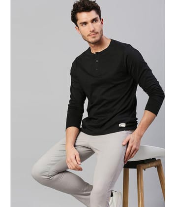 Dennis Lingo - Black 100% Cotton Slim Fit Men's T-Shirt ( Pack of 1 ) - None