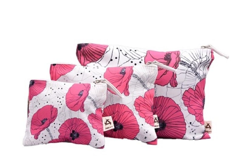 Poly Canvas Printed Pouches