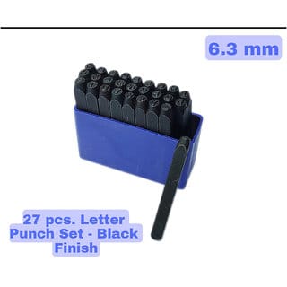 Hardened Steel Alphabet Punch Set, 1/4 Inches-6.35mm (Carbon Steel)
