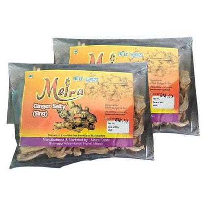 Ginger Dry (salty), 50g | Meira Foods (Pack of 2)-Pack of 2