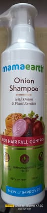 Mama Earth onion shampoo with onion and plant keratin 10% discount on MRP