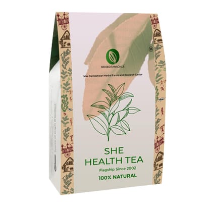 MD Botanicals SHE Health Tea | Herbal Wellness Blend for Women | Hormonal Balance, Immunity & Stress Relief | Caffeine-Free | 70g Loose Leaf