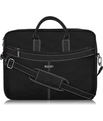 Lorem Black Faux Leather Folio