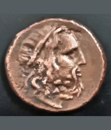 ANCIENT WORLD VERY OLD GREEK COPPER COIN WEIGHT - 14 GM