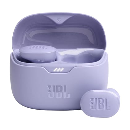 JBL Tune Buds TWS Earbuds with Mic, ANC Earbuds, Customized Extra Bass with Headphones App- Purple