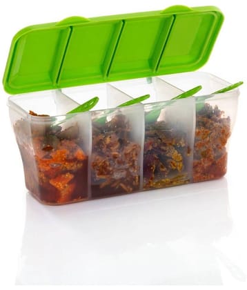 iview kitchenware - Spice/Masala/Food PET Green Pickle Container ( Set of 1 )