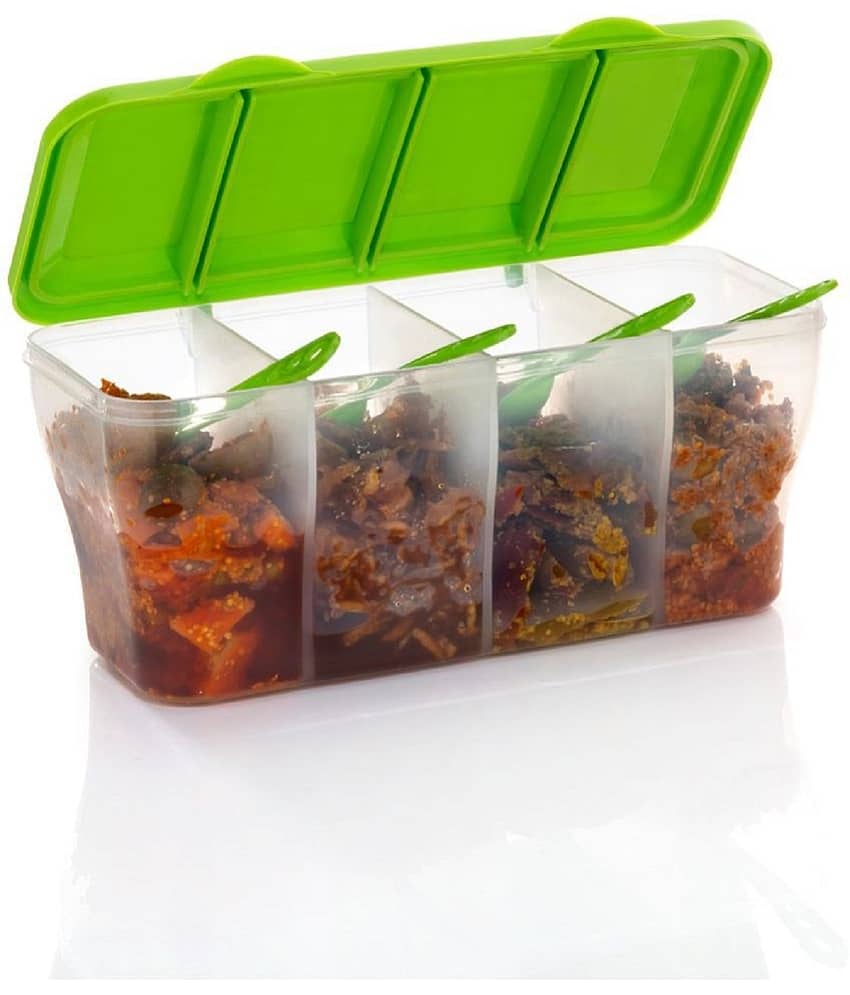 iview kitchenware - Spice/Masala/Food PET Green Pickle Container ( Set of 1 )