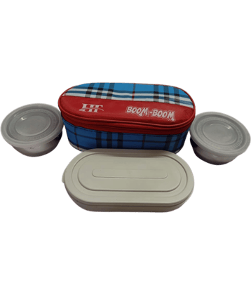YESKART - Red Acrylic Lunch Box ( Pack of 1 )