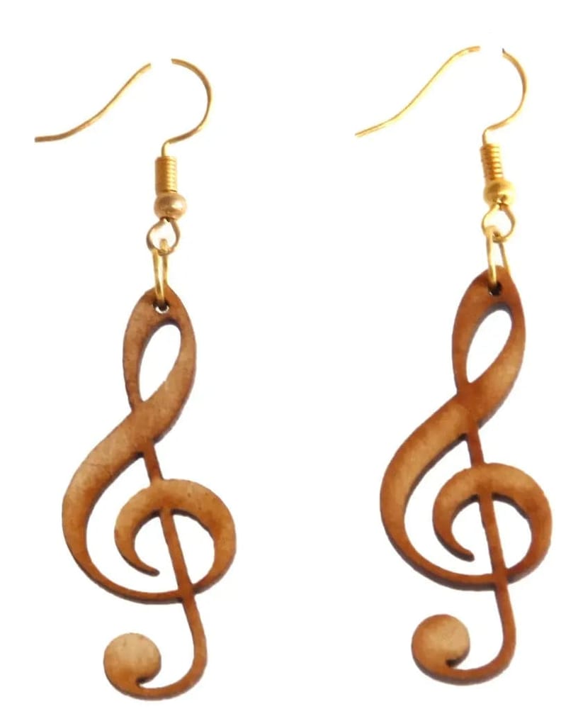 Handcrafted Wooden Earrings Set - 4 Pairs of Unique and Playful Designs