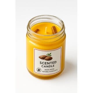 Tohafa Sandal Solace Candle  Soothing Premium Sandalwood Decorative Fragrant Candles for Stress Relief  Ambiance