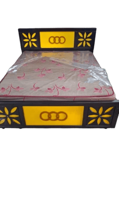 Modern Double Cot Bed Frame with Storage