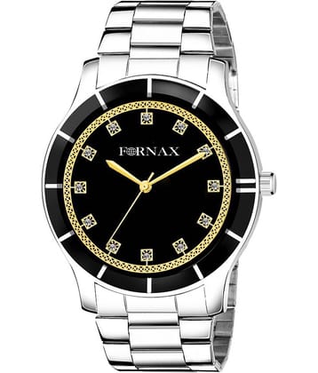 FORNAX - Silver Stainless Steel Analog Men's Watch