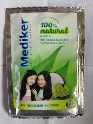 Mediker 100% Natural Actives With coconut, neem & seeds extract treatment shampoo 