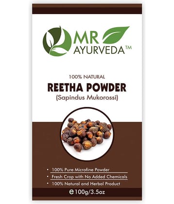 MR Ayurveda Reetha Powder, Hair Care Hair Scalp Treatment 100 g