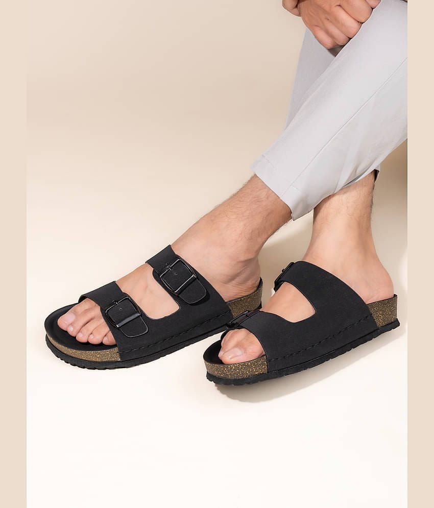 Fentacia Black Men's Slide Flip Flop