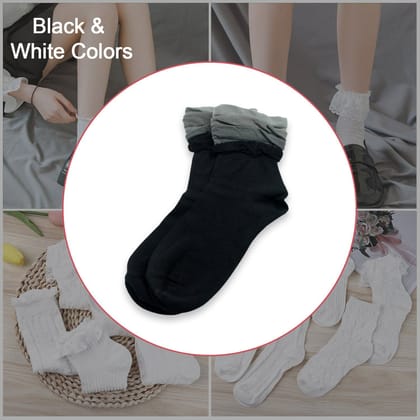 DHRUVINSRI Breathable Thickened Classic Simple Soft Skin Friendly Socks