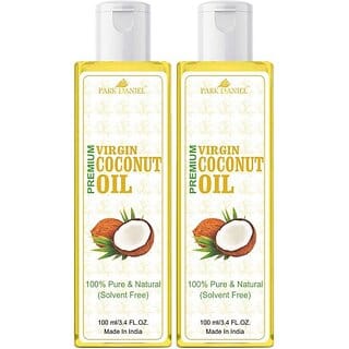 PARK DANIEL Virgin Coconut Oil - Pure and Natural Combo of 2 bottles of 100 ml(200 ml) (200 ml)