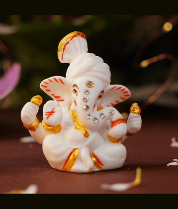 ServDharm Resin Lord Ganesha Idol ( 6.5 cm ) ServDharm Resin Lord Ganesha Idol ( 6.5 cm )