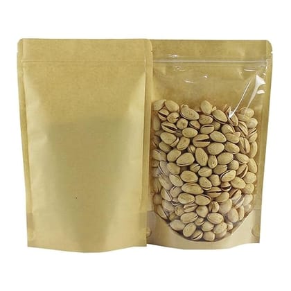 One Side Kraft Paper Pouch Standup Pouches 205x300x50x50MM  800 G Capacity 1000 pieces