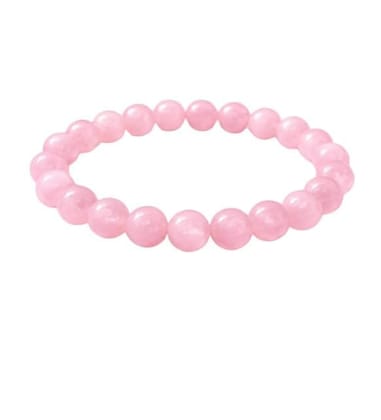 Natural Crystal 8mm Rose Quartz Bracelet (Light Pink)-PID64911 Natural Crystal 8mm Rose Quartz Bracelet (Light Pink)-PID64911