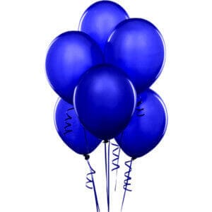 8" Dark Blue Latex Balloon - 20ct