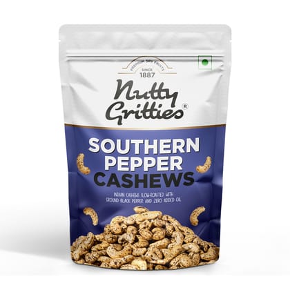 Nutty Gritties Premium Jumbo Size Southern Pepper Cashew Nuts, 200 gm