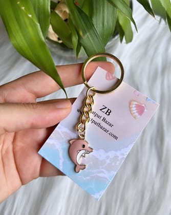Dolphin Charm Keychain