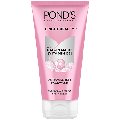 POND'S Bright Beauty Anti-Dullness Facewash with Niacinamide [Vitamin B3], 150 g