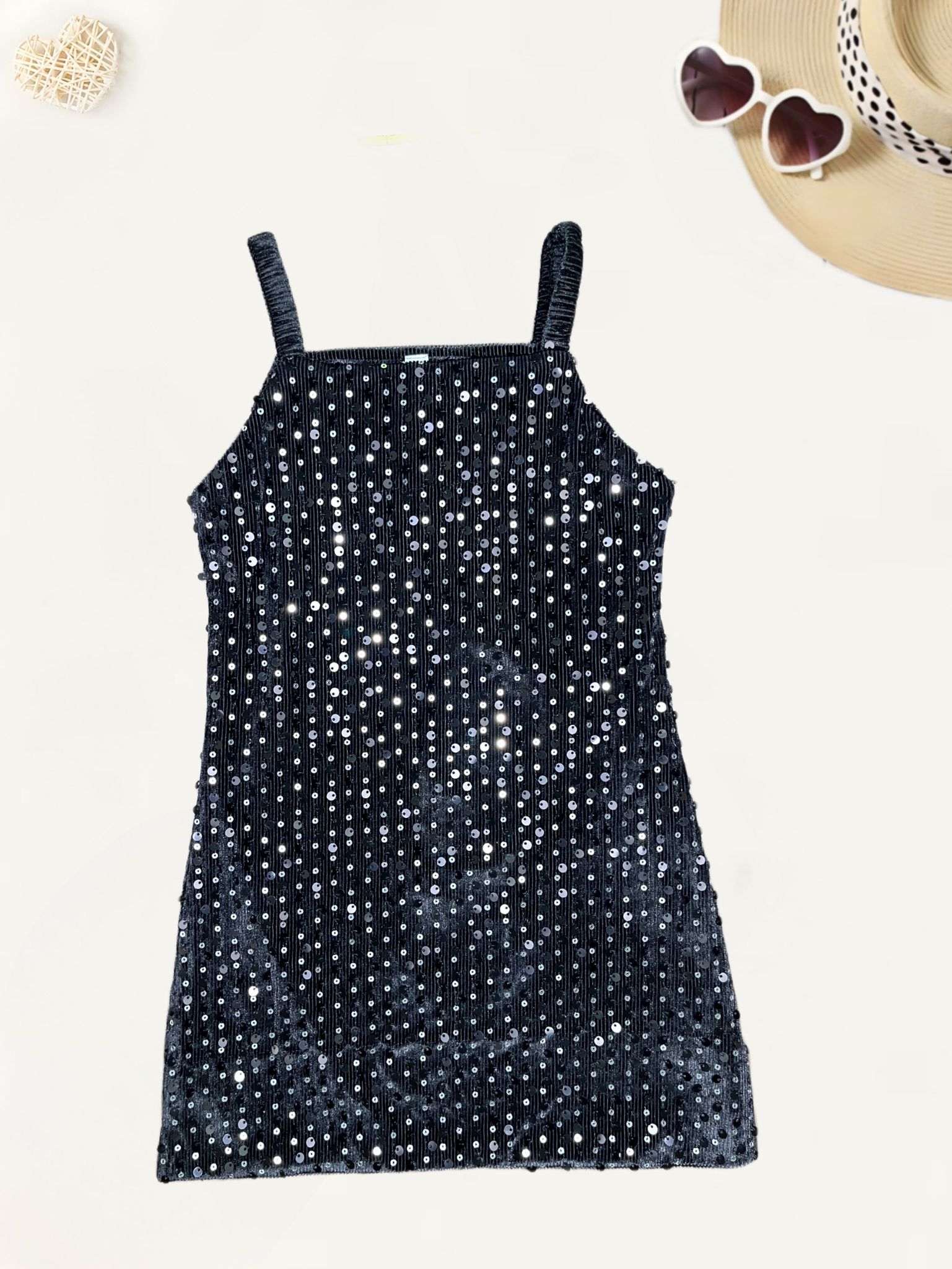 Girl’s Black Velvet Partywear Dress [GD-4990] (1-6Years)-5-6Y (Size - 26) / Velvet / Black