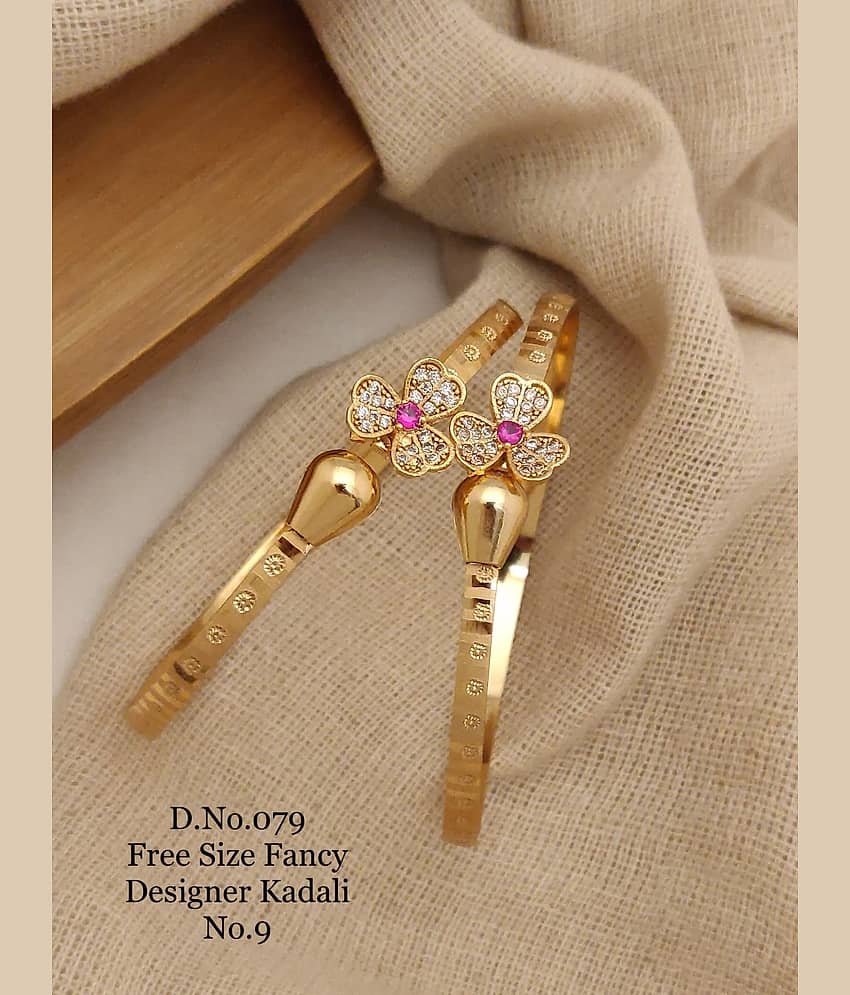 Shivay Fashion Gold Bangle Set ( Pack of 1 )