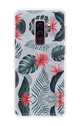 Retro Floral Leaf Soft Cover for Samsung S9 Plus