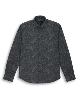 PRINTED SHIRT IN OLIVE-M