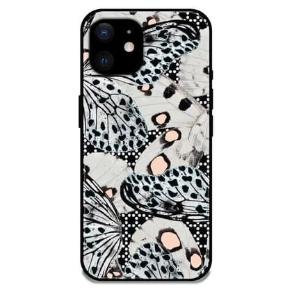 Butterflies Wings - Glossy Metal Silicone Case For Apple iPhone Models-Apple iPhone 12 Mini