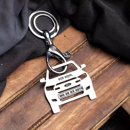 Ford Endeavour Keychain-Front View / Silver