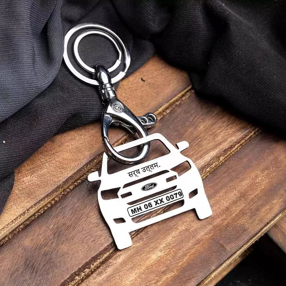 Ford Endeavour Keychain-Front View / Silver