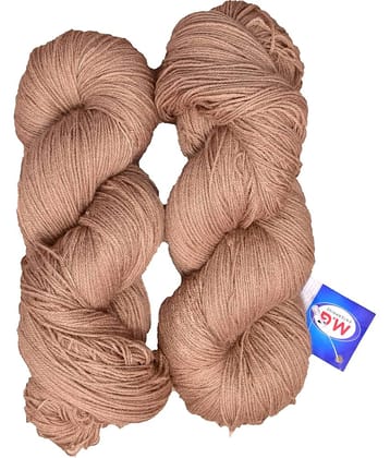 Knitting Yarn 3 ply Wool, Skin 200 gm  Best Used with Knitting Needles, Crochet Needles Wool Yarn for Knitting.
