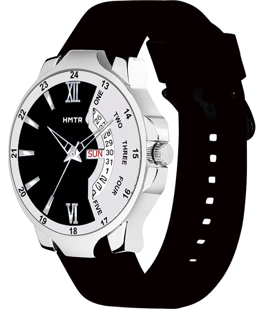HMTr Black Silicon Analog Men's Watch