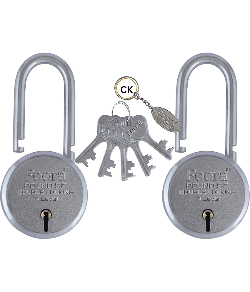 Foora 50 ls2 Padlock 5 Same Key Lock Set, Common Key Lock