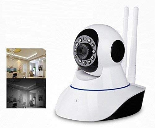 SMARTCAM Double Wave Receiver Auto- Rotating Night Vision Mobile HD CCTV WiFi Camera 720P with Audio Home Security Camera Security Camera