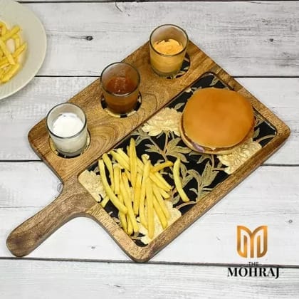 Golden Blossom Serving Platter