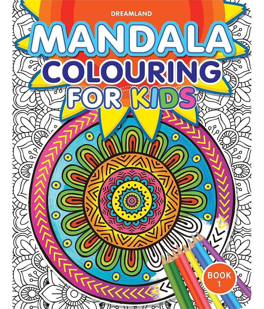 Mandala Colouring for Kids- Book 1 - Drawing, Painting & Colouring Book