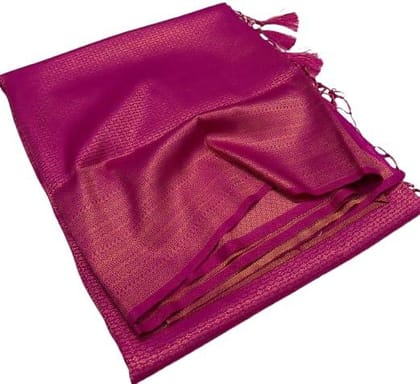 Womens Latest New Kanjivaram Kubera Pattu Pure Soft Silk Zari Woven Saree with Blouse