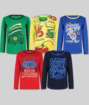 E1K Pack of 1 Boys Cotton T-Shirt ( Multicolor )
