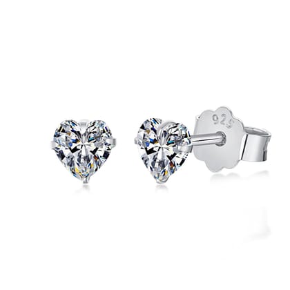HEARTY STUDS (5MM) - Fine Silver-Silver