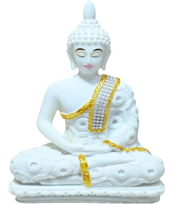 Sigaram Marble Buddha Idol ( 23 cm )