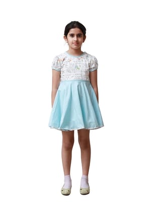 DE CHEVALERiE en Rouge -Clementine Rose Frock - Blue 4-5 Years