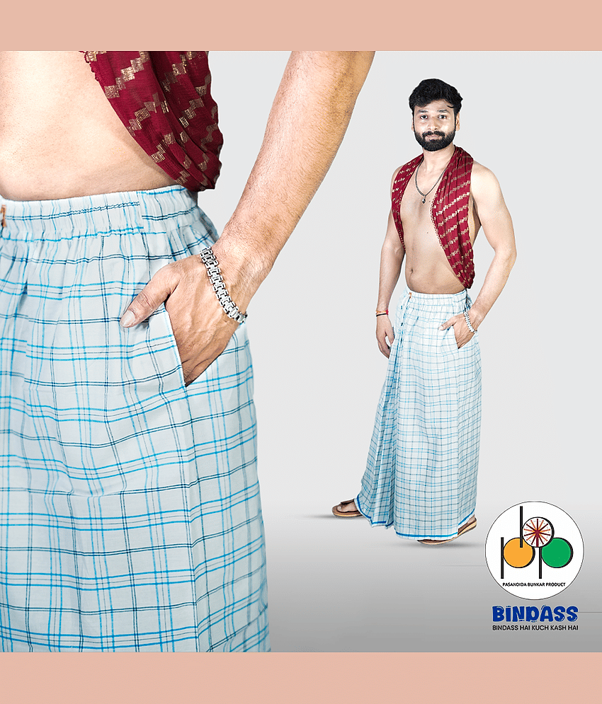 Pasandida Bunkar Product Cotton Men's Lungi Multicolor ( Pack of 1 )