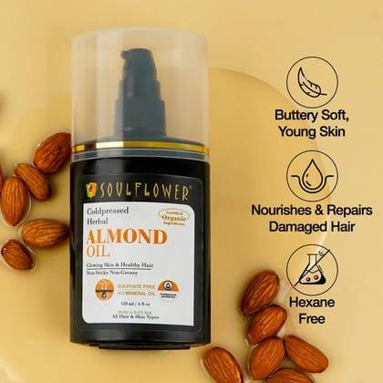 Cold Pressed Almond Oil for Hair and Skin